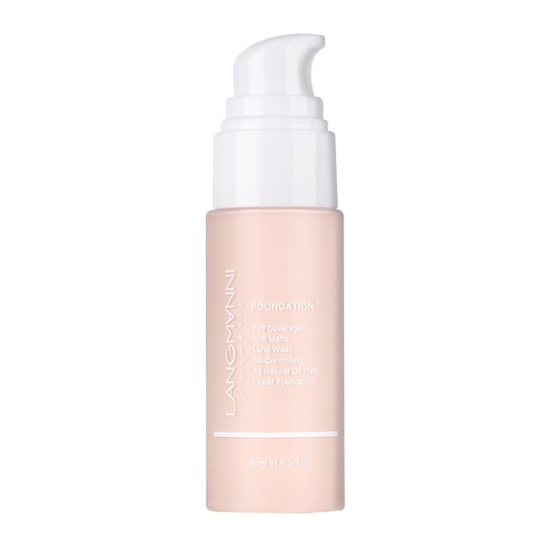 Langmanni/Longmani Press Liquid Foundation Matte Oil Mask Liquid Foundation European And Makeup,30ml