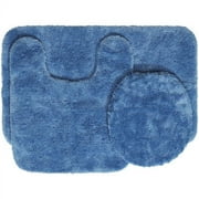 Mainstays Nylon 3 Piece Bath Rug Set, Blue Eyes