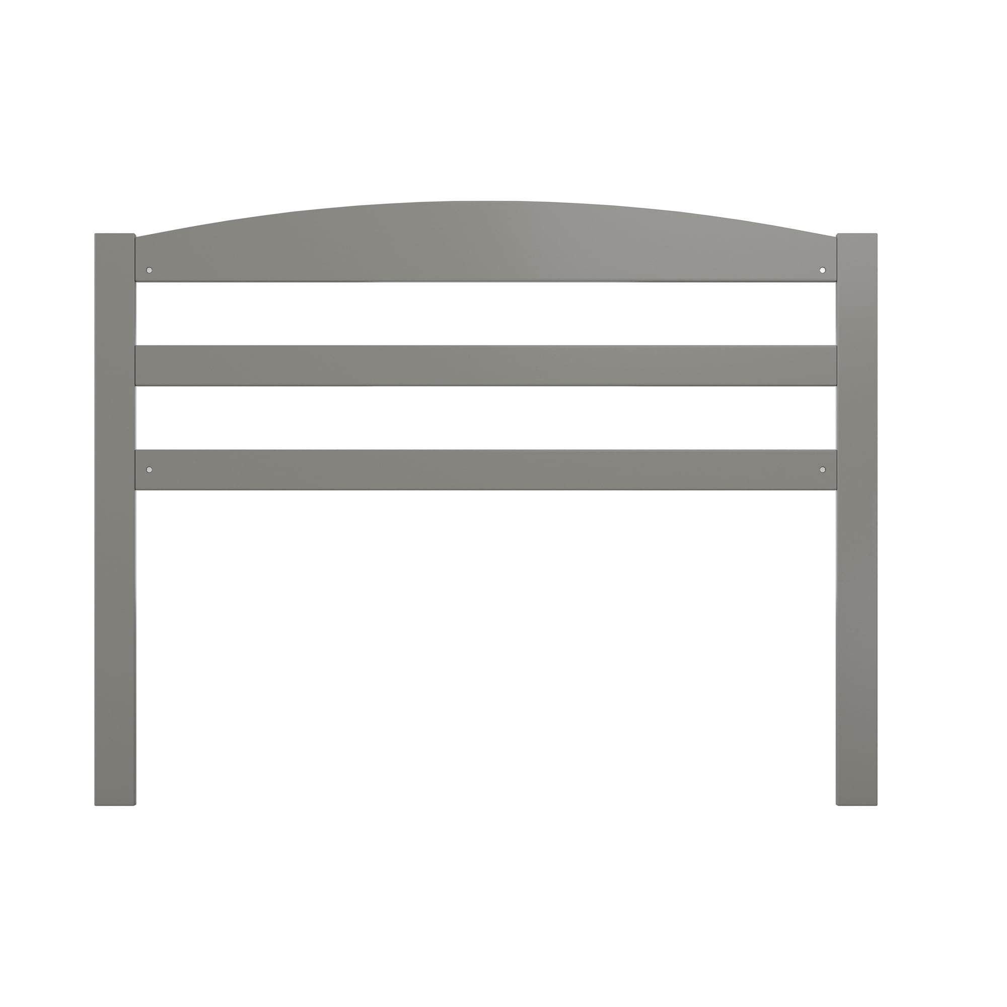 AFI Warren Arched Slatted Wood Headboard with 2 USB Ports, Full, Grey