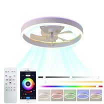 20" Ceiling Fan RGB color lights 3 color temperature 6-speed adjustable Reversible