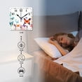 thumbnail image 4 of 12 Inch Wall Clock Battery Operated Silent Clock Decorative for Office, Kitchen, Outdoor, Living Room，Butterfly Pattern Multicolor, 4 of 4