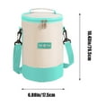 thumbnail image 3 of Insulated Lunch Bag with Shoulder Strap | 3-Layer Cylinder Bento Box | Thermal Insulation & Leak-Proof Design | Large Capacity Food Container for Work, School & Picnics, 3 of 6
