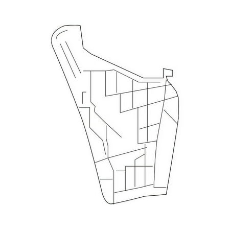 Genuine OE Toyota Bumper Cover Support Rail - 52592-12310