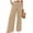 Khaki, variant on Summer Pants for Women,Wide Leg Pants for Women High Waisted Trousers Sailor Buttons Business Casual Palazzo Bottoms Dressy Work Pants