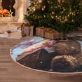 thumbnail image 5 of Rateoe Romantic Floral Bear Pattern Christmas Tree Skirt with Ties , Christmas Tree Decorations, Farmhouse Christmas Decor Xmas Holiday Decorations-30", 5 of 6