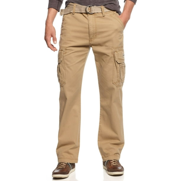 Unionbay Pants - Mens Pants 38X30 Cargo Belted Survivor Rye Chino 38 ...