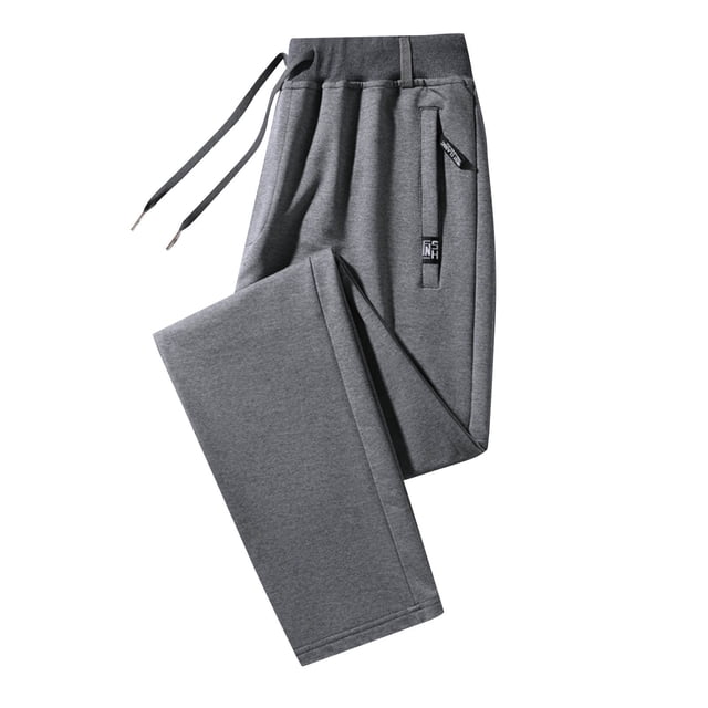 aidice Men's Plus Size Trackpants Drawstring Elastic Waist Loose Casual Fall Athletic Joggers Pant with Zipper Pockets