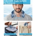 thumbnail image 3 of Ventilador de cuello AJGJF portátil recargable sin cuchillas azul, 3 of 6