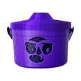 thumbnail image 3 of Cubos Halloween Con Adornos Paja Calabaza para () Morado, 3 of 4