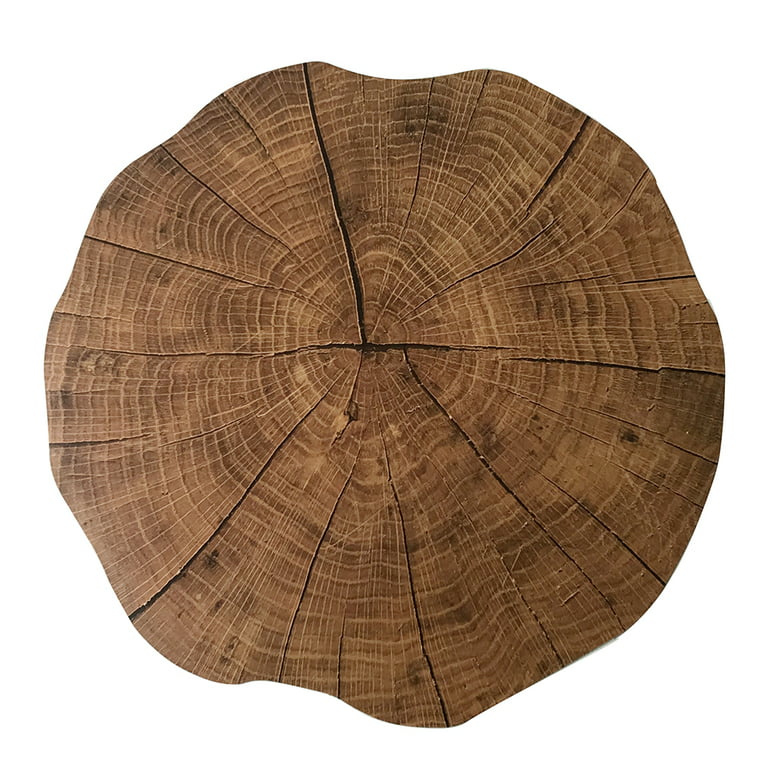 Wood Tree Shape Placemats Bar Home Decor Non-slip Coaster Set Wood  Placemats Table Mat Round Cup Pad