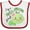 White and Red, variant on Inktastic Im a Turtle-ly Amazing Girl Cute Turtle Girls Baby Bib