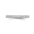 thumbnail image 4 of Solid 14k White Gold Diamond Wedding Band Ring Size 7 (.135 cttw.), 4 of 8