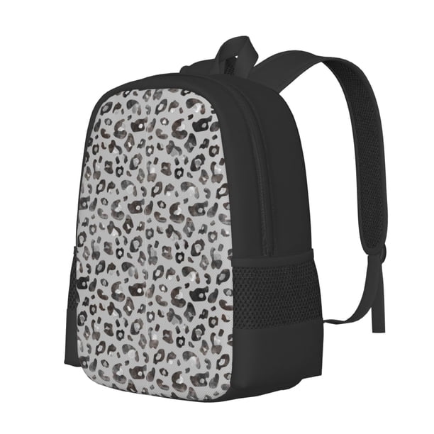 Easygdp Wild Animal Leopard Print Mochila de Gran Capacidad Minimalista Ideal para Escuela, Viajes y Uso Diario