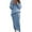 Blue-vestidos de otoño para mujer 2025, variant on Cable Knit Sweater Dress Women Two Piece Knit Set Long Sleeve Crewneck Tops and Stretchable Knit Skirt with Pockets