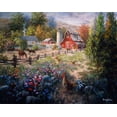thumbnail image 2 of Boehme, Nicky 14x12 Gold Ornate Wood Framed with Double Matting Museum Art Print Titled - Grazing The Fertile Farmland, 2 of 4