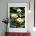 thumbnail image 2 of Diamond Art Kit for Adults, Yellow Lotus Water Lily Serenity Diamond Painting for Adults Beginners, DIY Diamond Art Painting Kits, 5D Diamond Painting Crafts for Home Decor 12x16 Frameless, 2 of 7