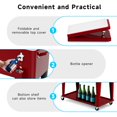 thumbnail image 4 of FreeLung 80QT Rolling Cooler Cart with Wheels Ice Chest Outdoor Backyard Coolers on Wheels Red, 4 of 7