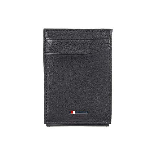 Omzet Gymnastiek Stroomopwaarts Tommy Hilfiger Men's Leather Slim Front Pocket Wallet, Black, One Size -  Walmart.com