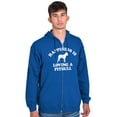 thumbnail image 5 of Happiness Loving A Pitbull Rescue Dog Unisex Fleece Graphic Zip Up Hoodie Brisco Brands 2X, 5 of 6