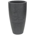 thumbnail image 2 of Ecobo 20.9-Inch Tall Eco-Friendly Round Pot Planter | Indoor/Outdoor Use, Durable, Versatile, and Lightweight | Contemporary All-Weather Design by Brazilian Artisans - Black, 2 of 6