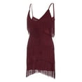 thumbnail image 6 of Viikei Summer Dresses for Women 2025 Plus Dresses for Women Plus Size Women Dress Clearance Sale Plus Dresses for Women 2025 Solid Tassels Sequins Thin Camis V- Neck Dress, 6 of 9