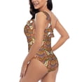 thumbnail image 4 of Honeii Owl Mandala for women's one-piece swimsuit featuring a chic one-shoulder design experience elegance and style in the water-XX-Large, 4 of 6