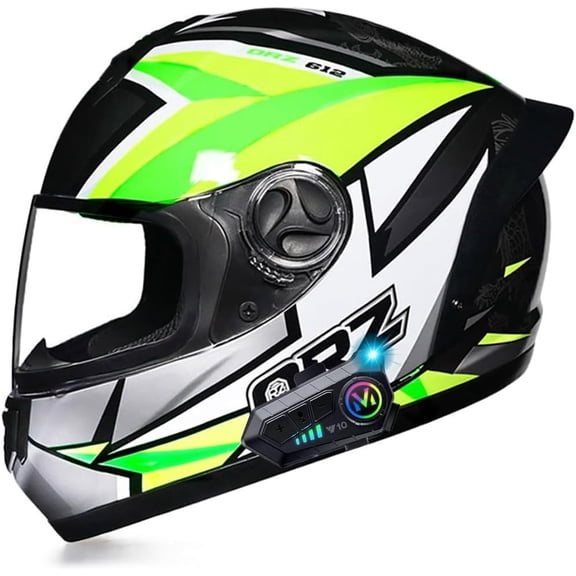 Bluetooth Motorcycle Helmets DOT Approved Full Face Motorcycle Generic Built-in Dual Speaker with Microphone, Multiple Vents Motorbike Generic Street Bike Generic