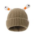 thumbnail image 1 of Jumpingount Gorro de invierno tejido con fibras acrílicas, tentáculos moldeables y pequeño monstruo brillante, bonito gorro brillante Sombreros caqui, 1 of 6