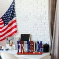 thumbnail image 5 of Nmdmisc 4th of July Decorations Patriotic Table Decorations Wooden Table Centerpieces Independence Day Decorations for USA Memorial Day Veteran Day Party Decor, 5 of 6