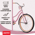 thumbnail image 2 of Huffy 26” Good Vibrations Cruiser Bike, Fits Riders 60”+, Pink, Adult, Women’s, 2 of 12