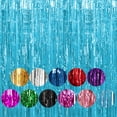 thumbnail image 1 of Ensemble de 1 Pce Rideau à Franges en Feuille d'Aluminium Doré de 6,5 Pi Toile de Fond Photo Rubans Décorations pour Fête d'Anniversaire Rubans Fête Ensemble de 1 Pce Rubans en Feuille d'Aluminium Doré de 6,5 Pi Décorations de Fête Rideau à Franges, 1 of 9
