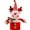 C, variant on Festive Holiday Design: Features adorable elderly Santa-style figure with knitted fabric texture, adding charm and color to Christmas décor.