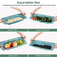 thumbnail image 3 of Collapsible Colander Kitchen Extendable Strainer Fruits Vegetables Noodle Pasta Food Drain Basket Space-saver Portable, 3 of 5