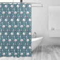 thumbnail image 2 of Rateoe Elegant Flamingo Shower Curtain - Fancy Bathroom Shower Curtain Sets - Waterproof Shower Curtain with Hooks with 12 Plastic Hooks 72x72 Inches, 2 of 5