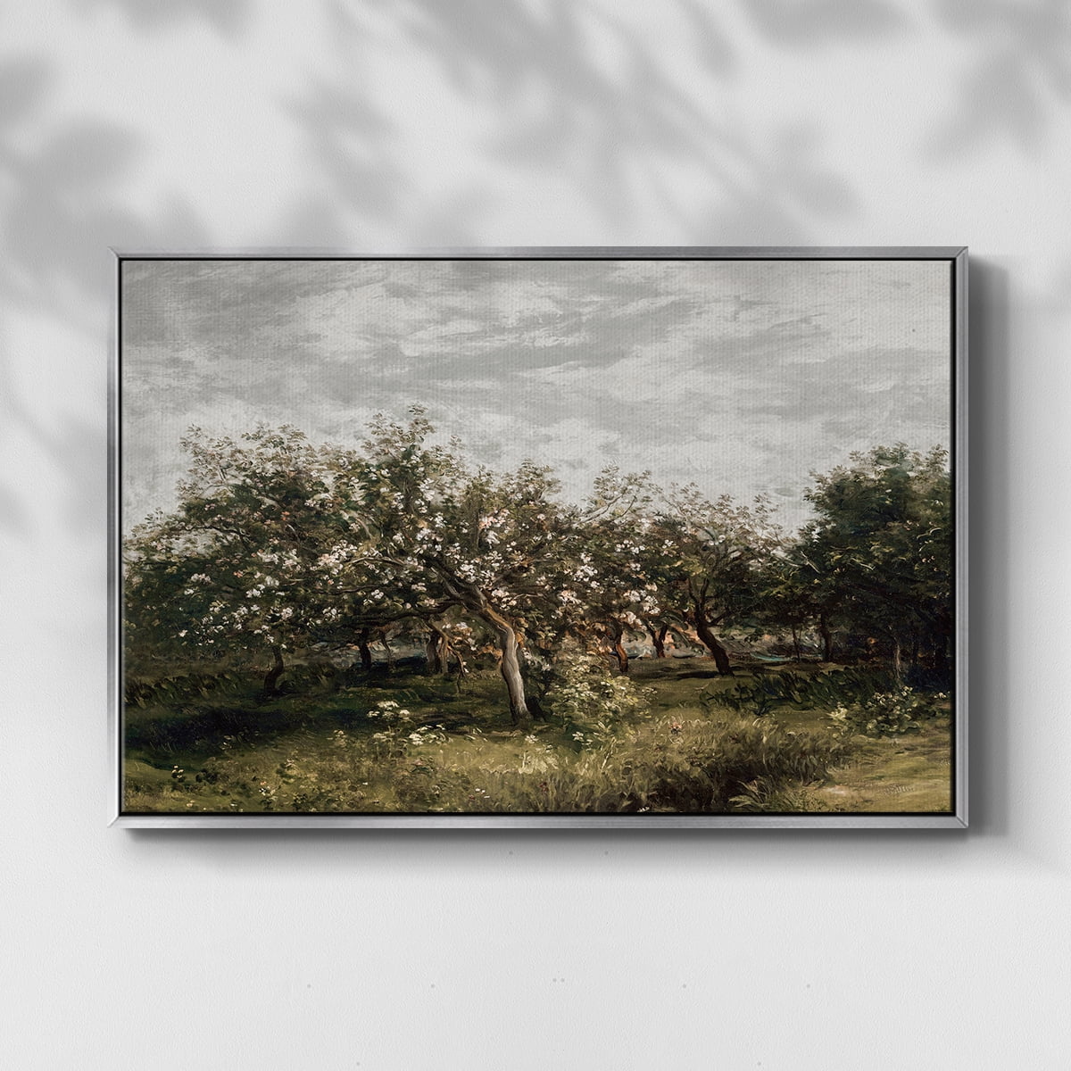 Vintage Landscape-MI By Wexford Home Framed in Silver Wood Gallery Wrapped Canvas 27 in. x 41 in.