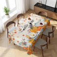 thumbnail image 3 of Thanksgiving Table Cloth Waterproof Tablecloths, Orange White Pumpkin Maple Leaf Branches Tablecloth Dining Table Cover for Kitchen Party Tabletop Outdoor, Rectangle Tablecloth 60x120 Inch, 3 of 9