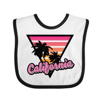 Inktastic California with Triangle and Palm Trees Boys or Girls Baby Bib