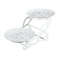 thumbnail image 2 of 2 Tiers Cake Stand, Decoration Snack Display Tray Removable Ornaments Display Rack Cupcake Stand for Restaurant Wedding Party Banquet Round, 2 of 7