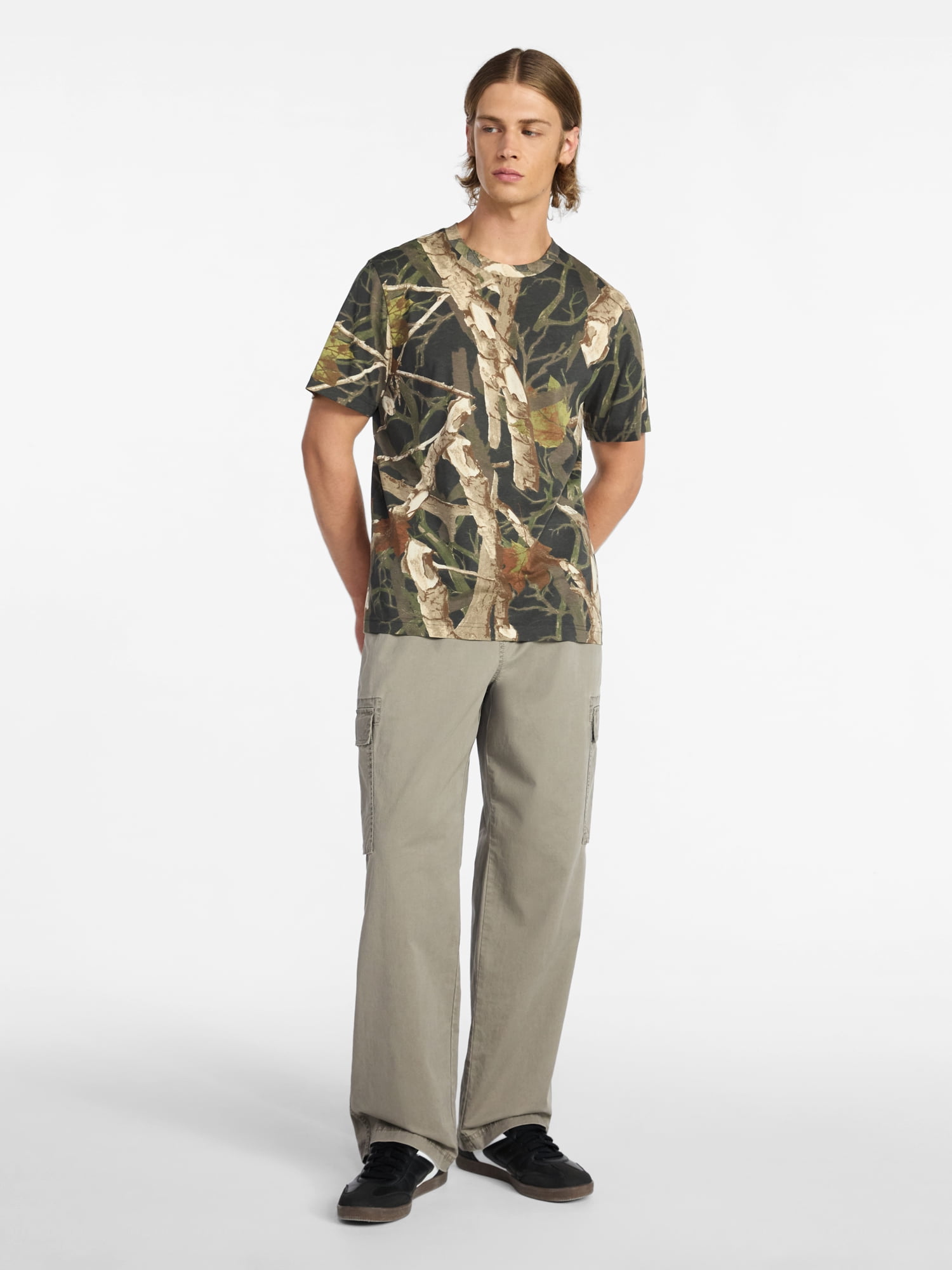 No Boundaries Standard Fit Cotton Tee with Short Sleeves, Men's and Big Men's XS-5XL