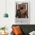 thumbnail image 4 of Jon Jones Poster 'Bones'Mixed Martial Arts Sports Posters (57) Home Decor Poster Wall Art Hanging Picture Print Bedroom Decorative Painting Posters Room Aesthetic 20x30inch(50x75cm), 4 of 6