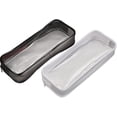 thumbnail image 2 of Bolsa para lápices transparente, cremallera de PVC transparente impermeable de gran capacidad para exámenes, bolsa para lápices, bolsa de aseo transparente, equipaje de viaje y maquillaje C, 2 of 5