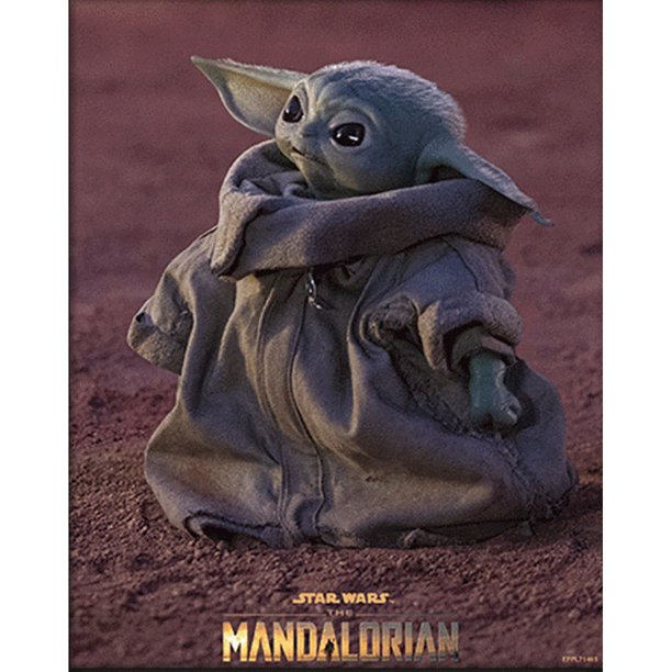 Star Wars: The Mandalorian - Estampado Diseño 3D Grogu (Marrón, Verde)