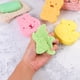 thumbnail image 5 of EeaseMX 4 esponjas de baño de pulpa para bebé con forma adorable, accesorios de baño para bebés y niños., 5 of 7