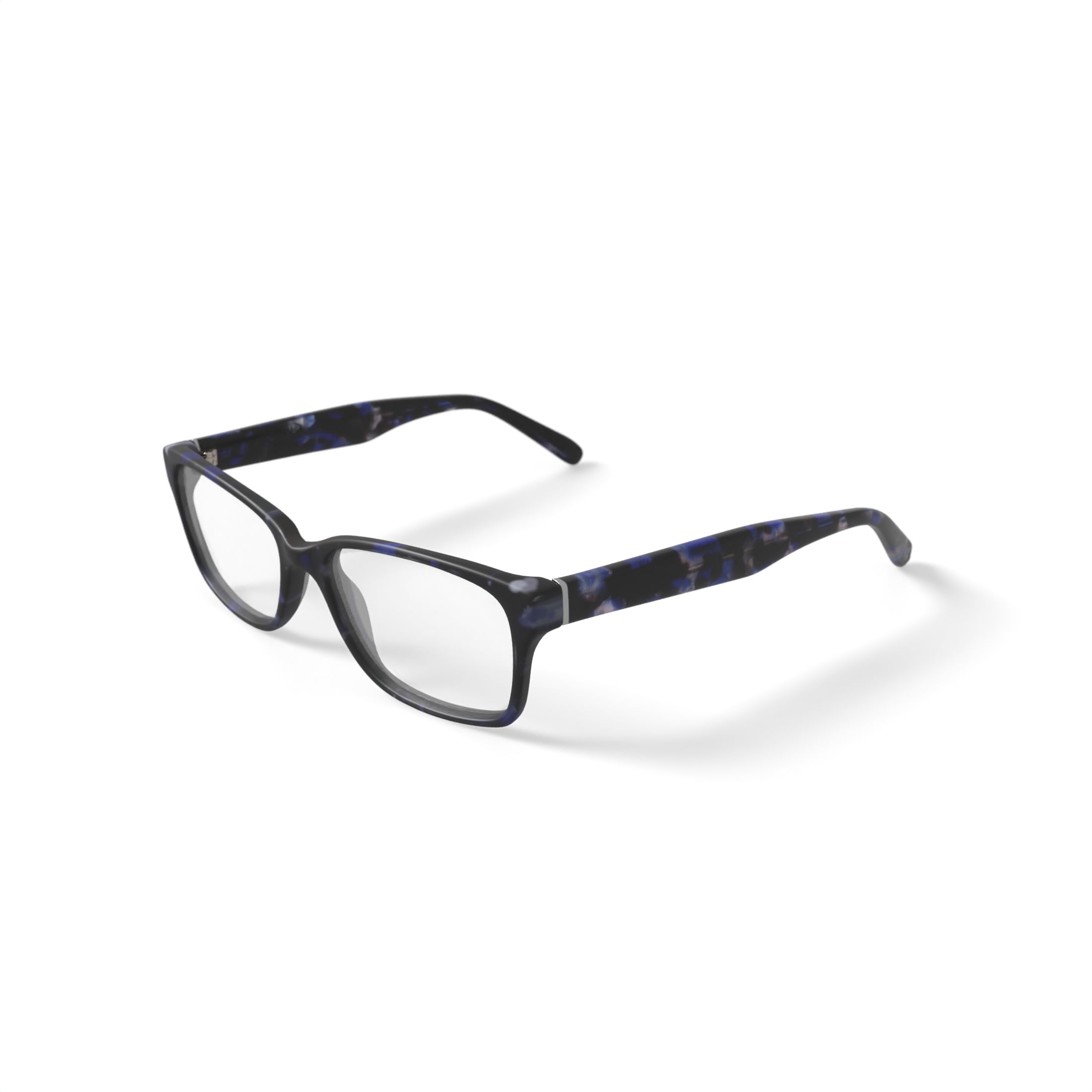 Christian Siriano Women's Lui Square Prescription Eyeglasses with Case, Navy Tortoise