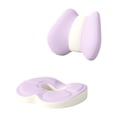 thumbnail image 1 of Almohada de soporte para la espalda y cojín tipo dona para sentarse Almohada transpirable para la zona lumbar Violeta, 1 of 8
