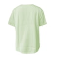 thumbnail image 5 of LIIPEE Womens Casual T Shirts Summer Henley Neck Short Sleeve Solid Color T Shirt Ladies Comfortable Everyday Basic Tees,M, 5 of 5