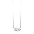 thumbnail image 1 of Diamond2Deal 925 Sterling Silver Rhodium-plated Tree w/2in Extender Necklace for Women 16", 1 of 4