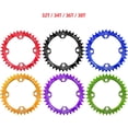 thumbnail image 2 of Mountain Bike Chainwheel 104Mm Bcd, Narrow Wide Round Chainring, Cnc Machined Aluminum, Excellent Rigidity And Durability Red38T, 2 of 5