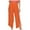 Orange, variant on QUYUON Business Casual Pants for Women Fashion Retro Mid Waist Cotton Linen Plain Ribbon Pocket Loose Bloomers Jogger Pants for Women Full Pant Leg Length Track Pants Pant Style N-737 Khaki XXL