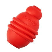 Angle View: Vibrant Life Treat Buddy Rubber Dog Chew Toy, Medium, Red, Chew Level 5